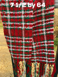 Xmas Red sparkle plaid with green and white